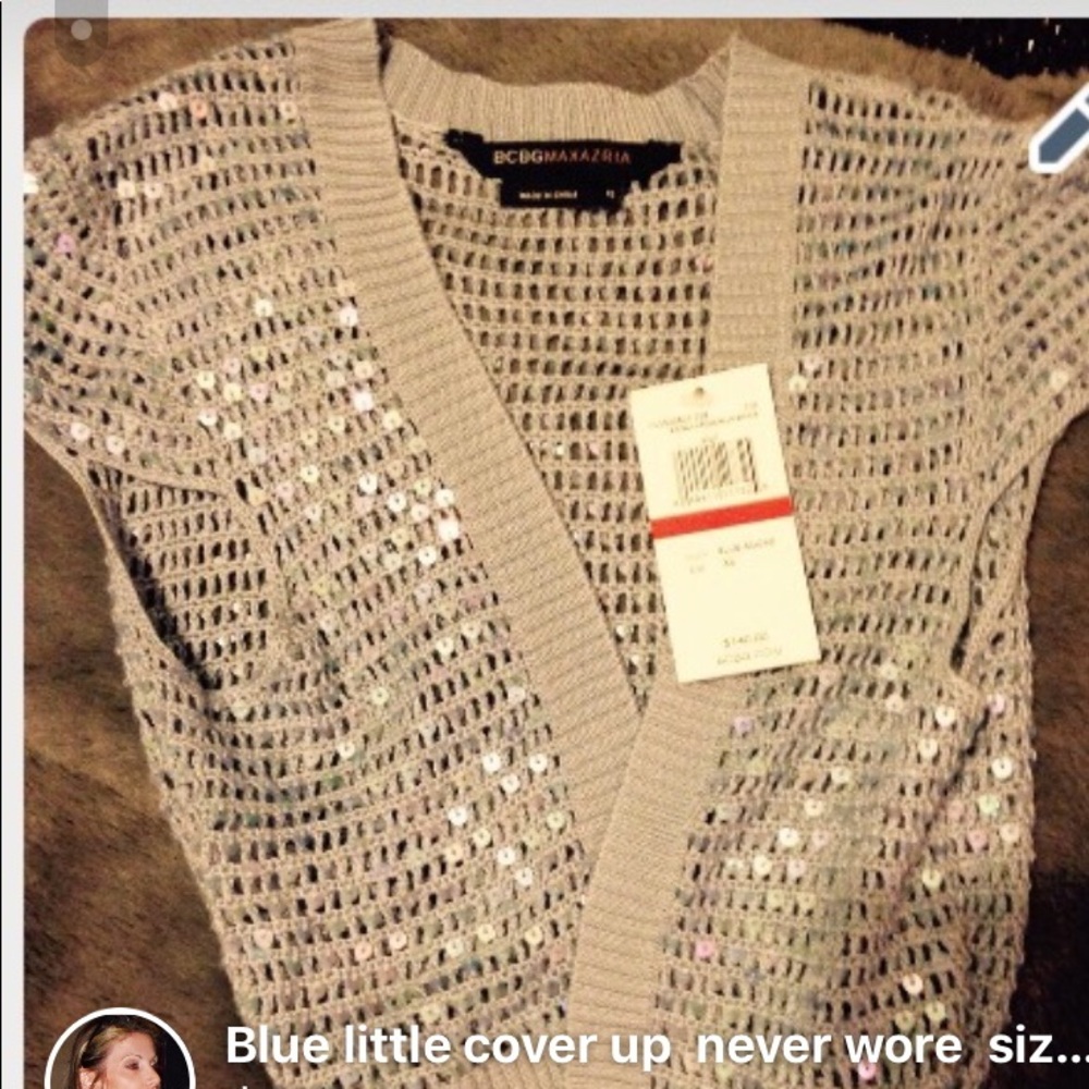 Blue little cover up  never wore  size xs